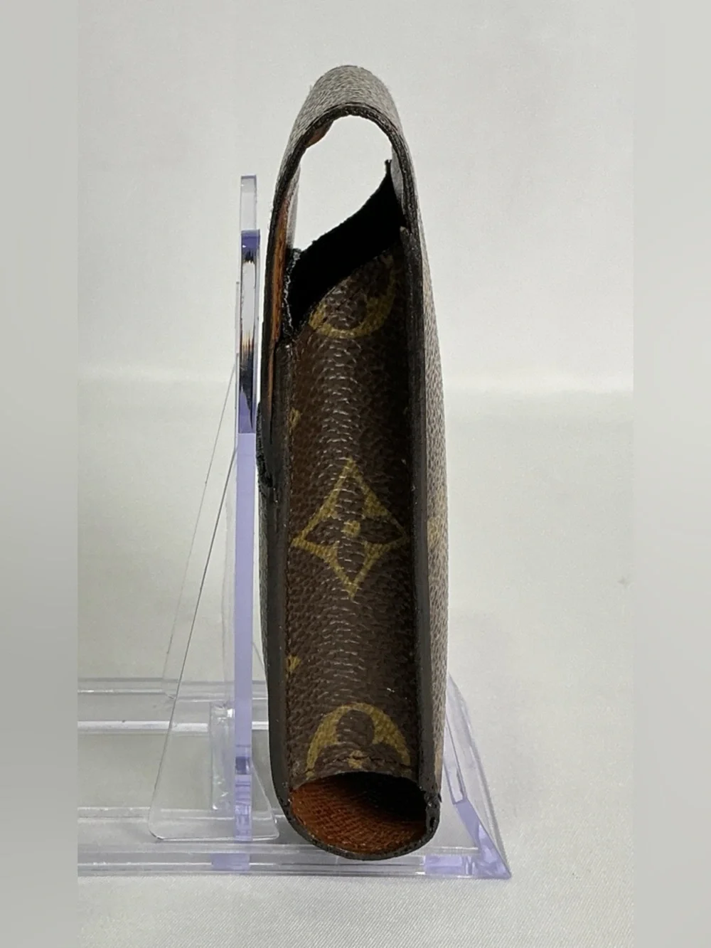 Louis Vuitton Brown Monogram Cigarette Tobacco Case Accessory Lip Stick Holder - Picture 13 of 16